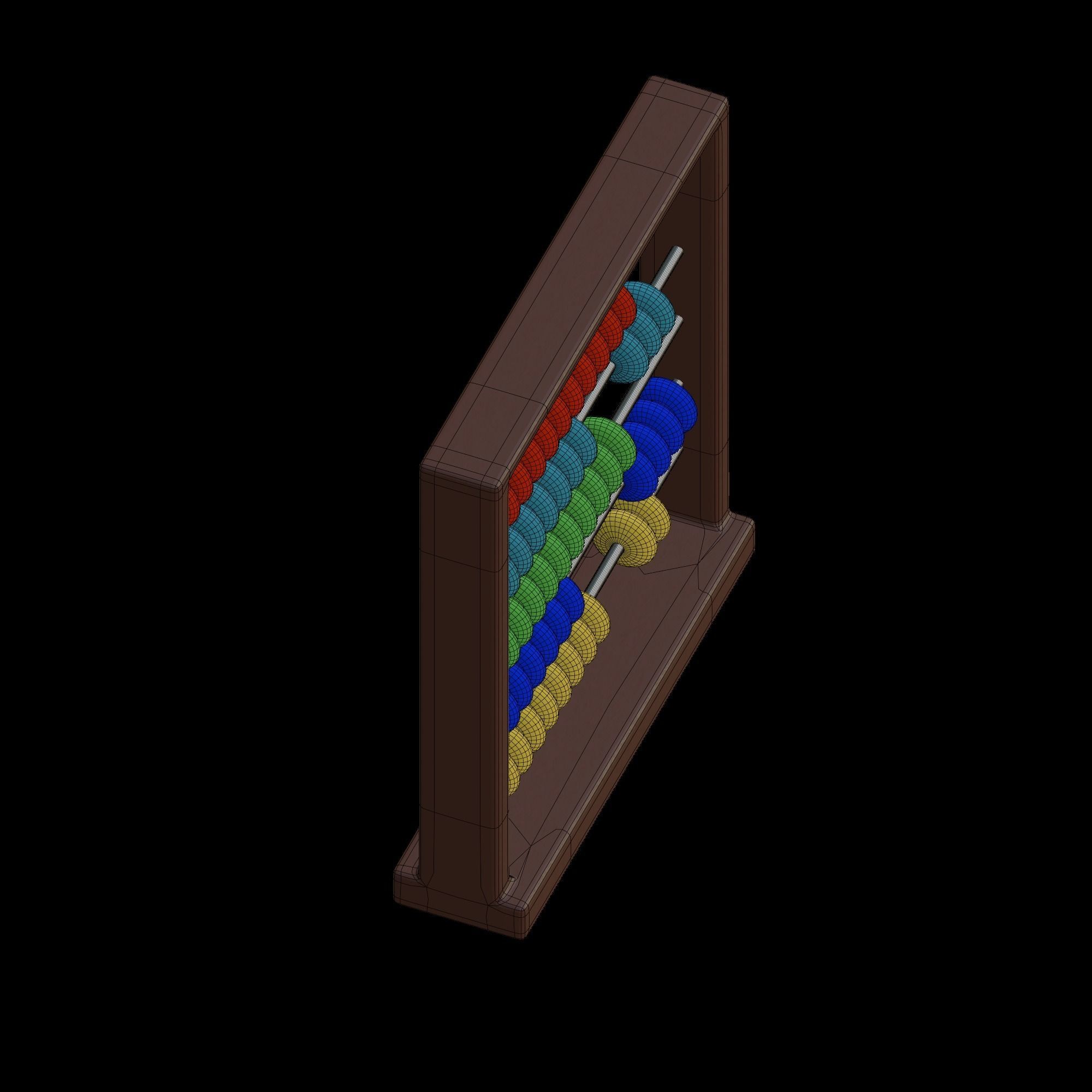 Abacus - stylized icon 3D model | CGTrader