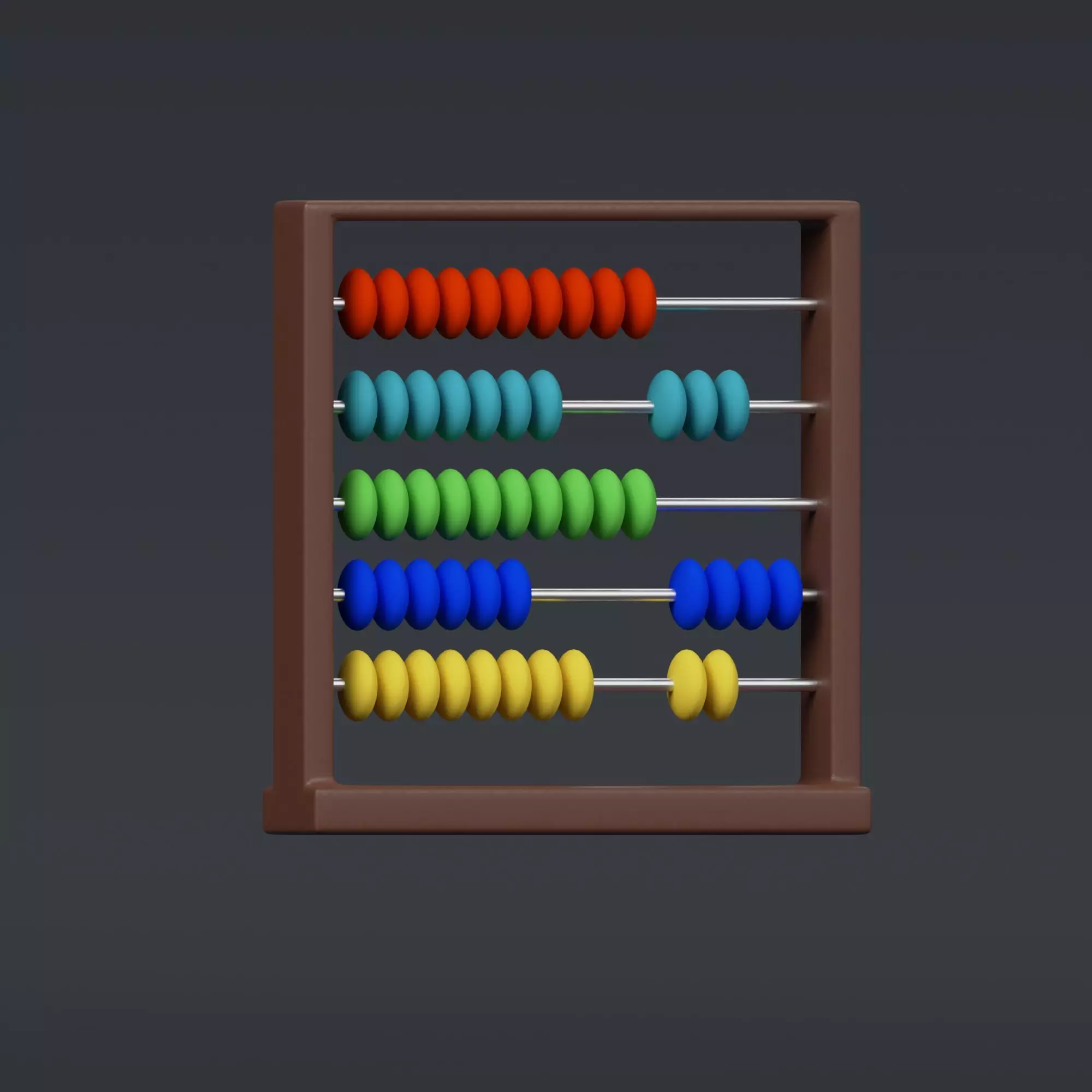 Abacus - stylized icon 3D model | CGTrader