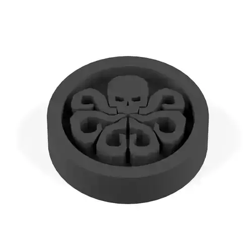 3D Marvel heroes logo for board game and Keychain 16 3D print model