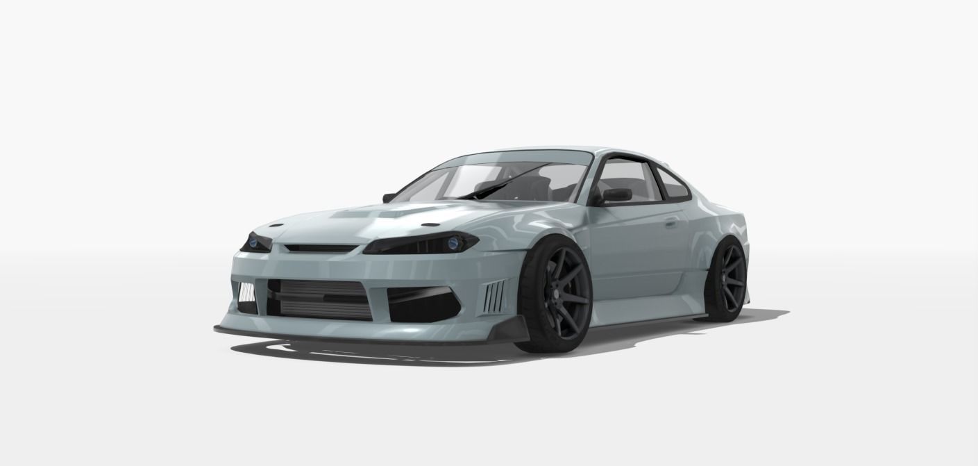 Nissan Silvia S15 Drift 3D model_1