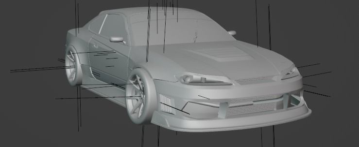 Nissan Silvia S15 Drift 3D model_6