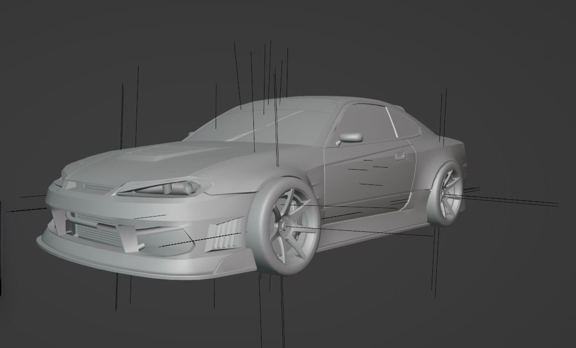 Nissan Silvia S15 Drift 3D model_3