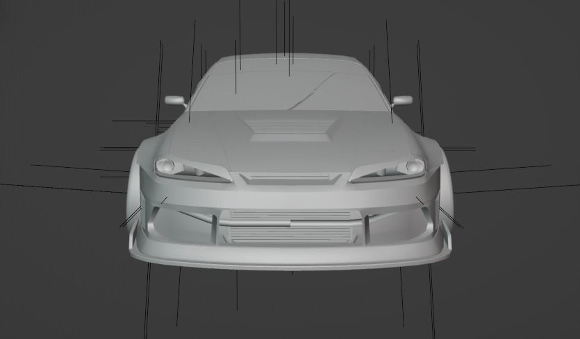 Nissan Silvia S15 Drift 3D model_4