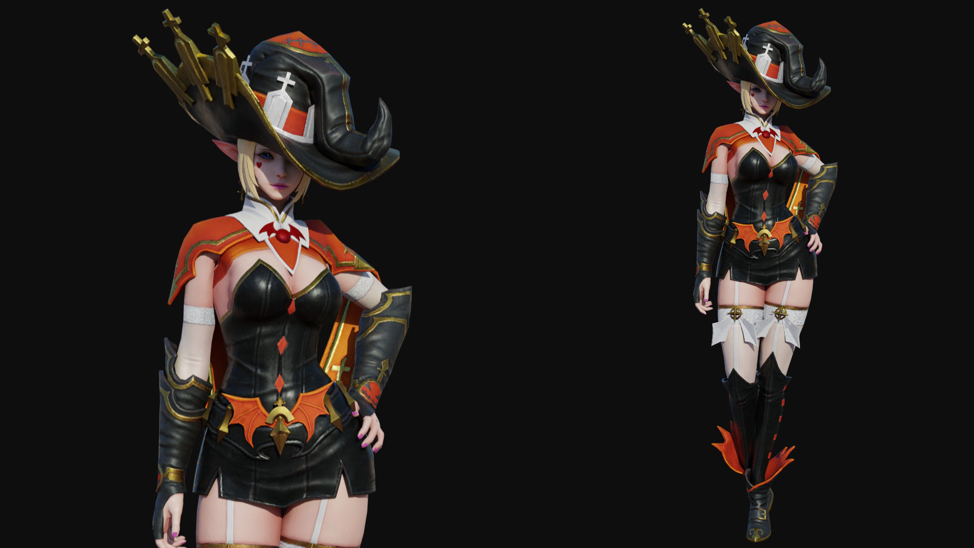Seris Female Low-poly 3D model_1