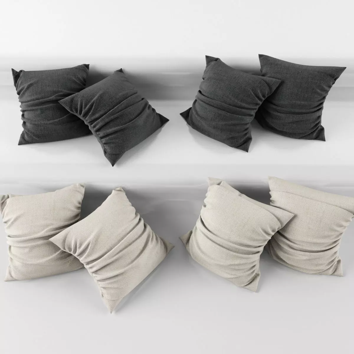 Pillows Classic 3D model_0
