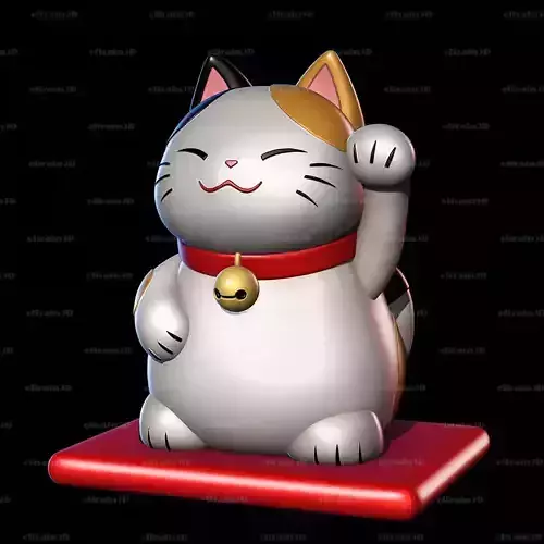 Lucky Cat - Maneki Neko 3D print model