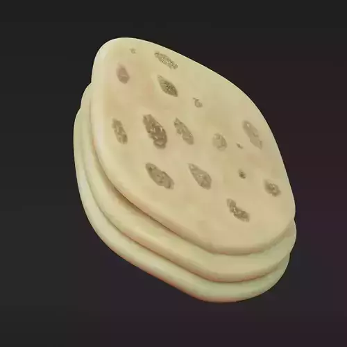 Naan - Stylized 3D icon