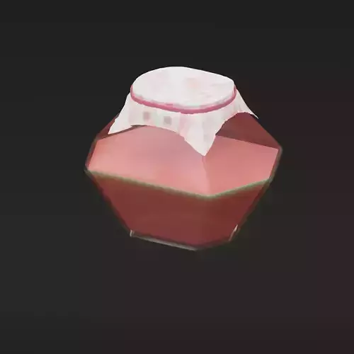 Jam Jar - Stylized Cartoon Icon 3D model