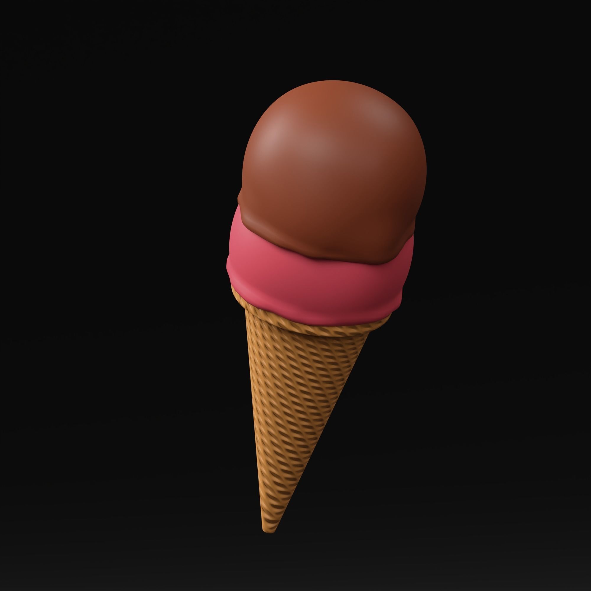 Ice Cream Cone 3D model CGTrader