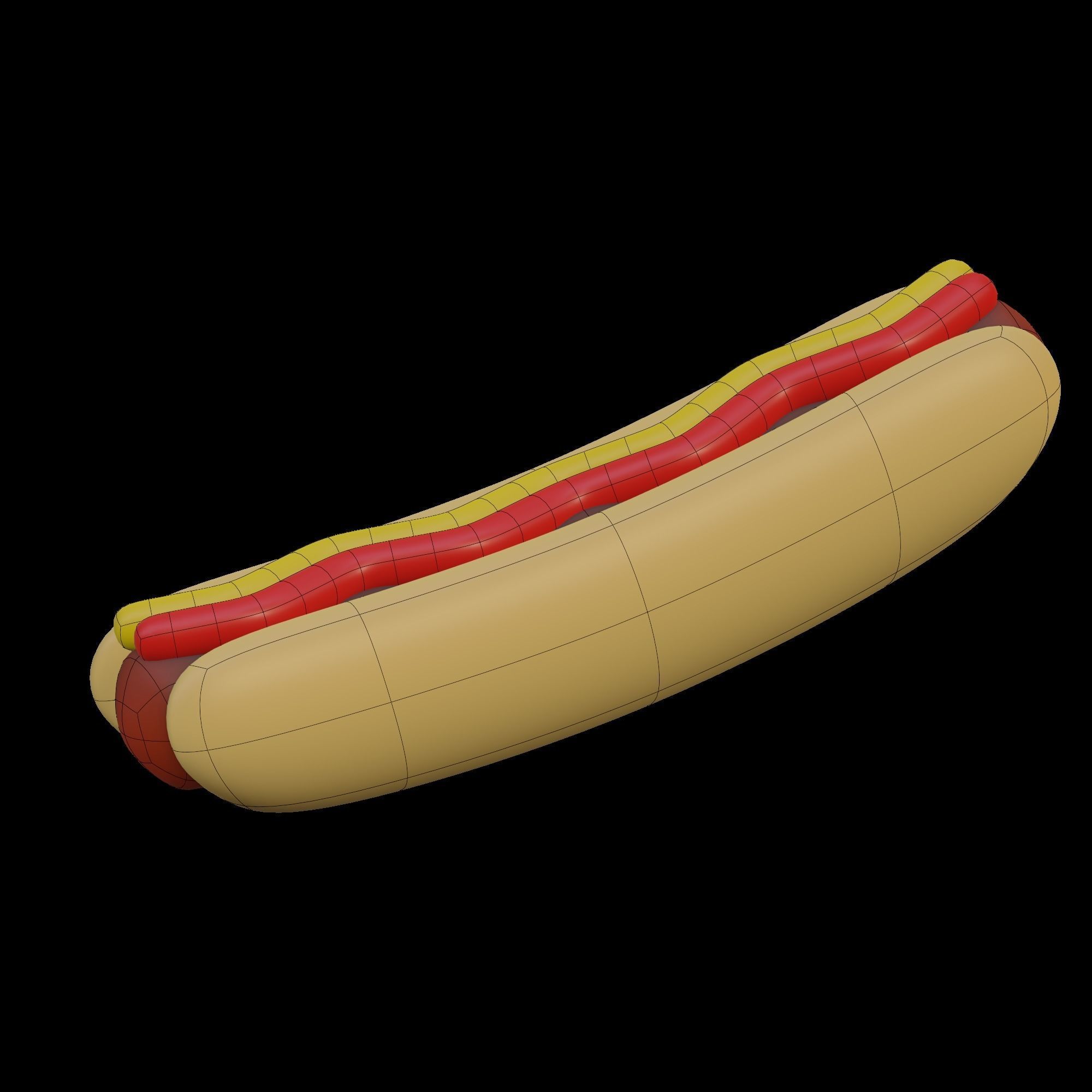 HotDog hot dog 3D model_12