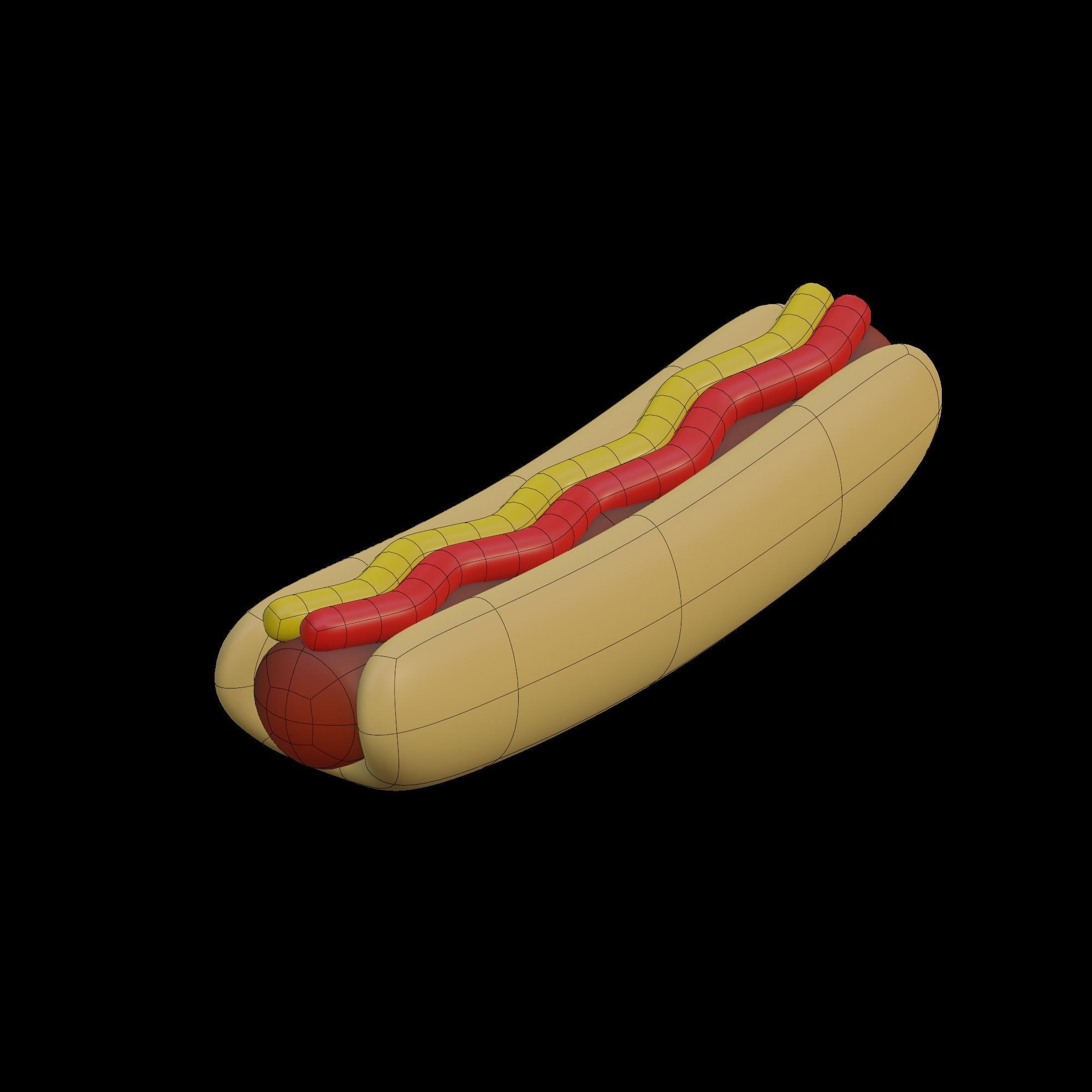 HotDog hot dog 3D model_13