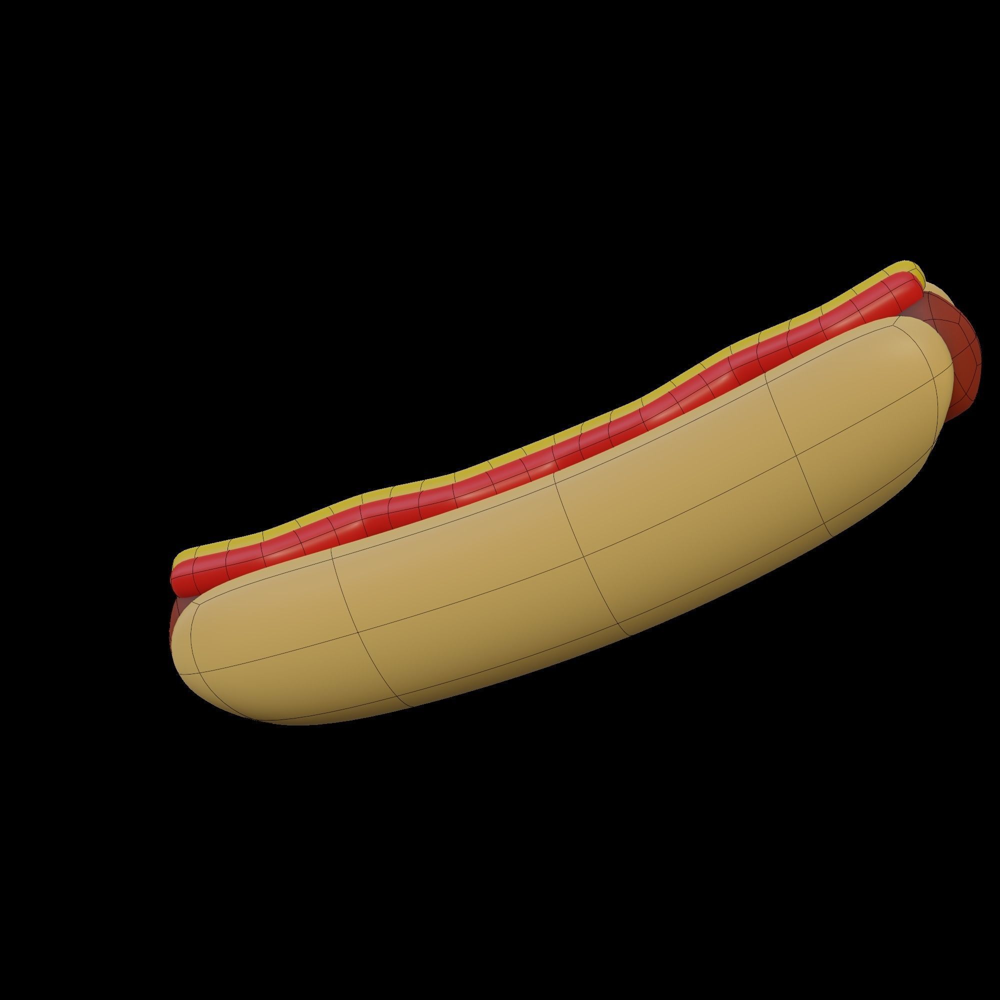 HotDog hot dog 3D model_8