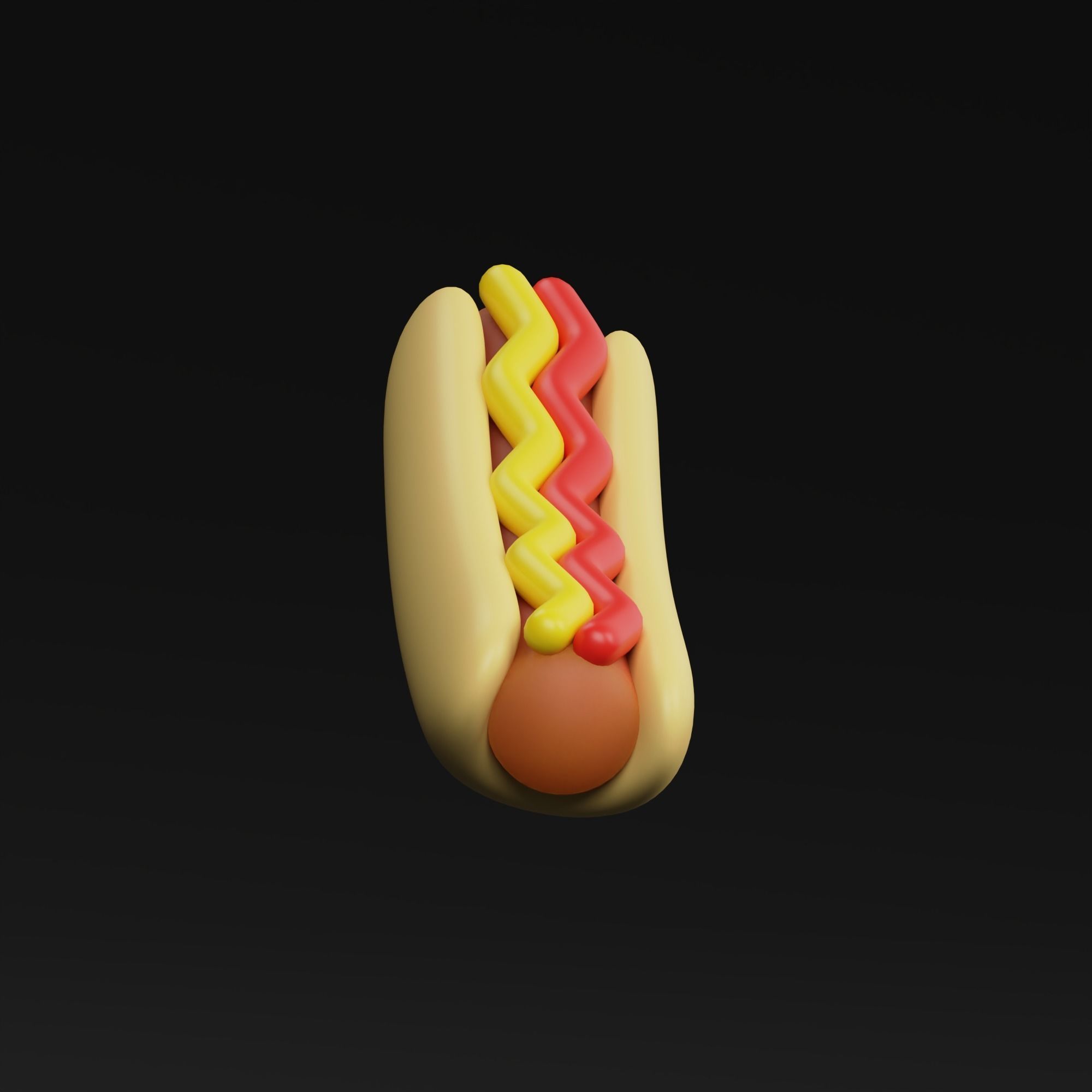 HotDog hot dog 3D model_6
