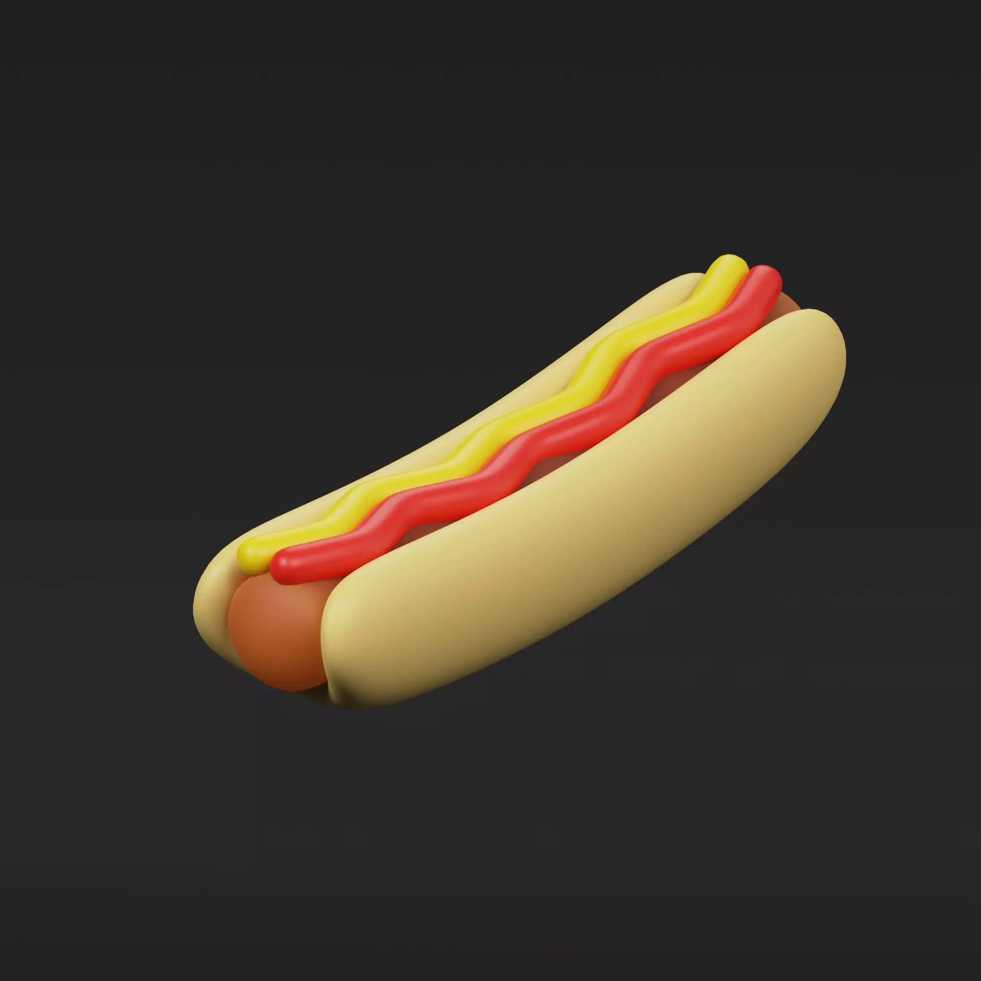 HotDog hot dog 3D model_0