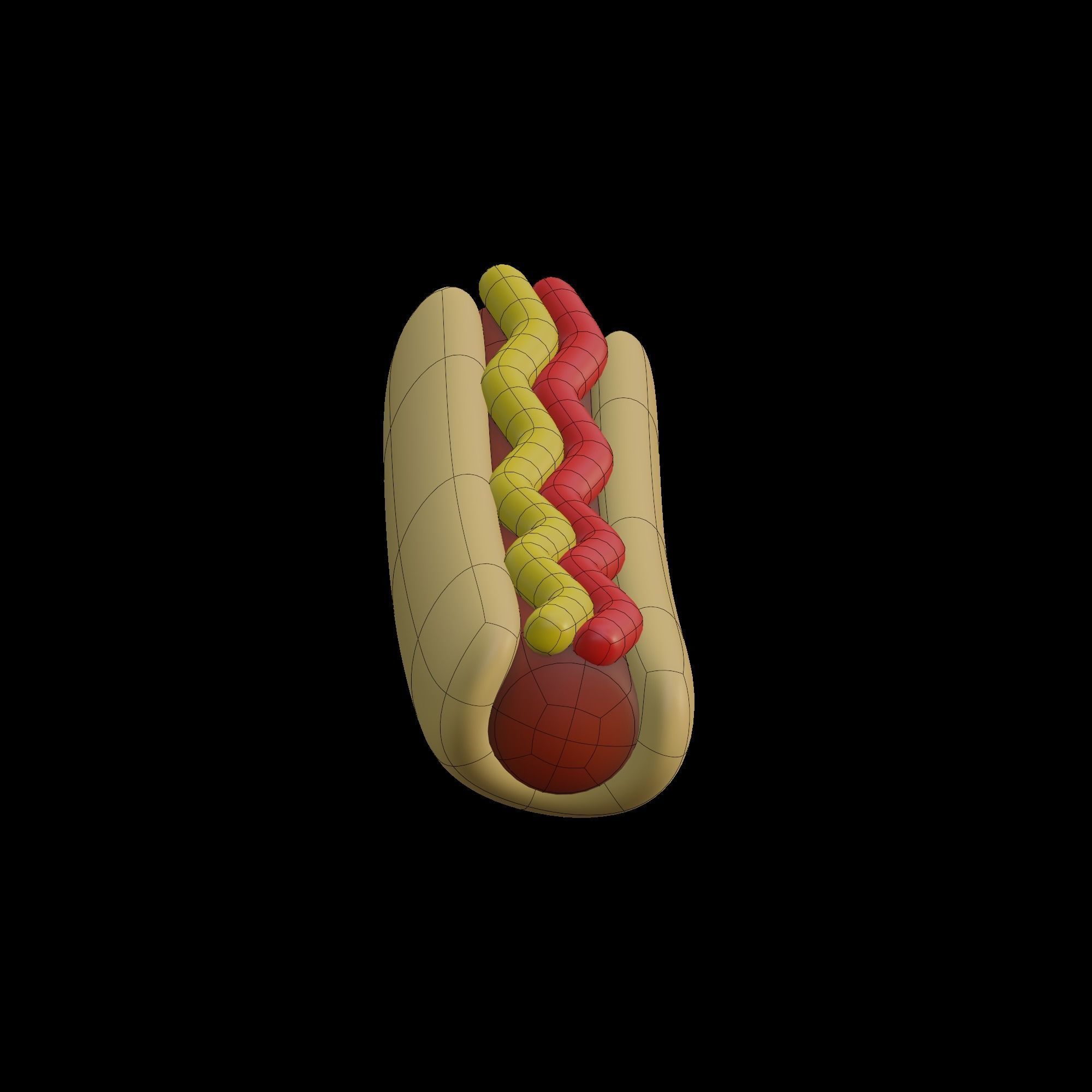 HotDog hot dog 3D model_7