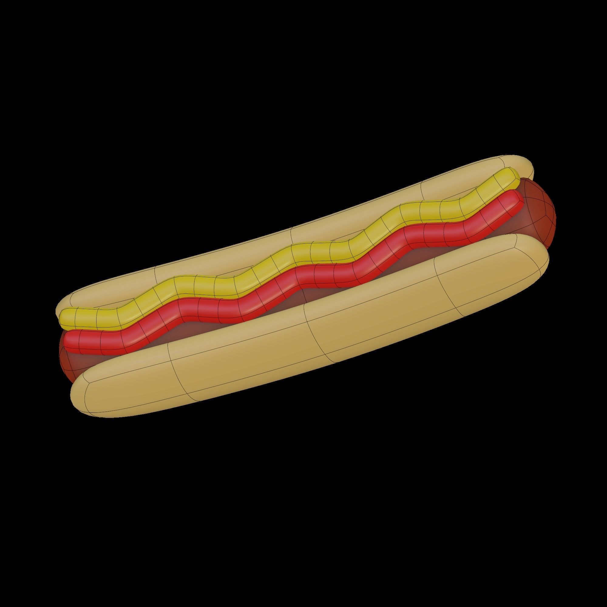 HotDog hot dog 3D model_9