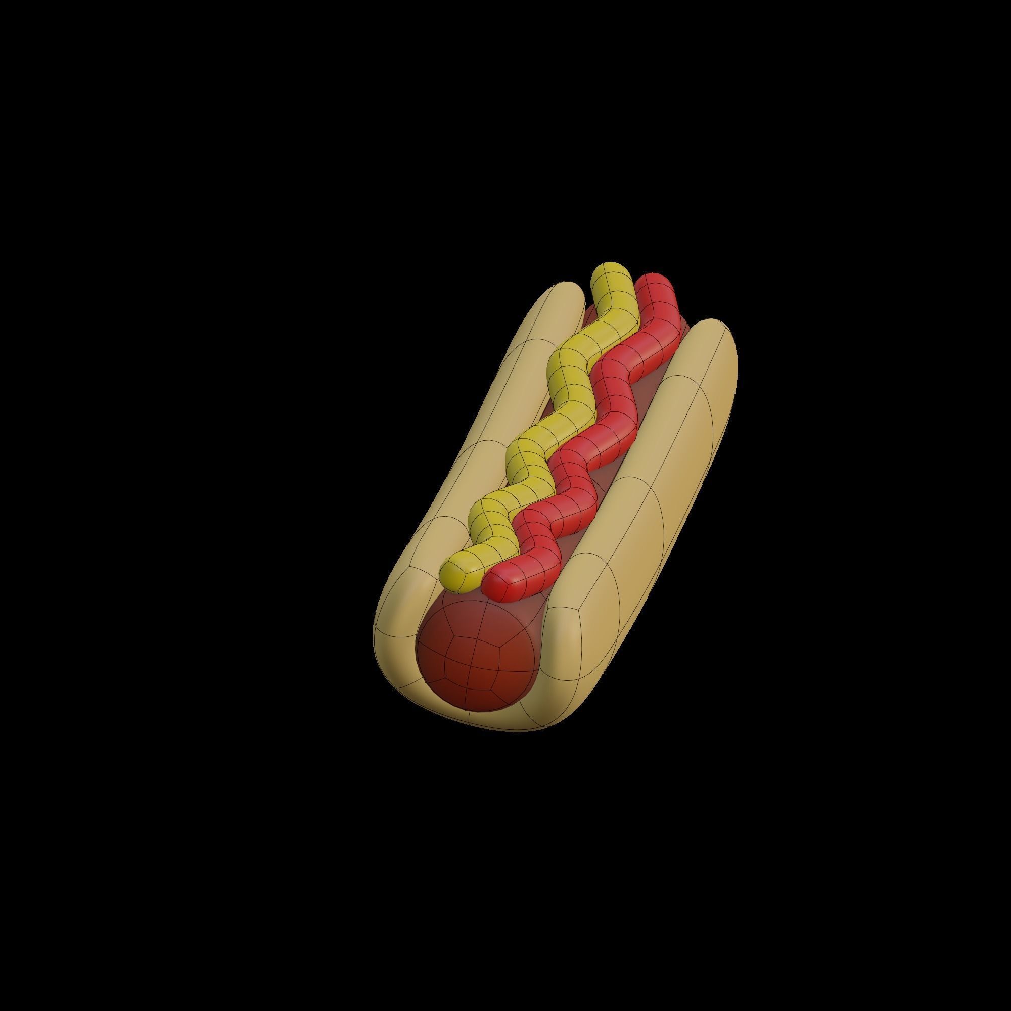 HotDog hot dog 3D model_11