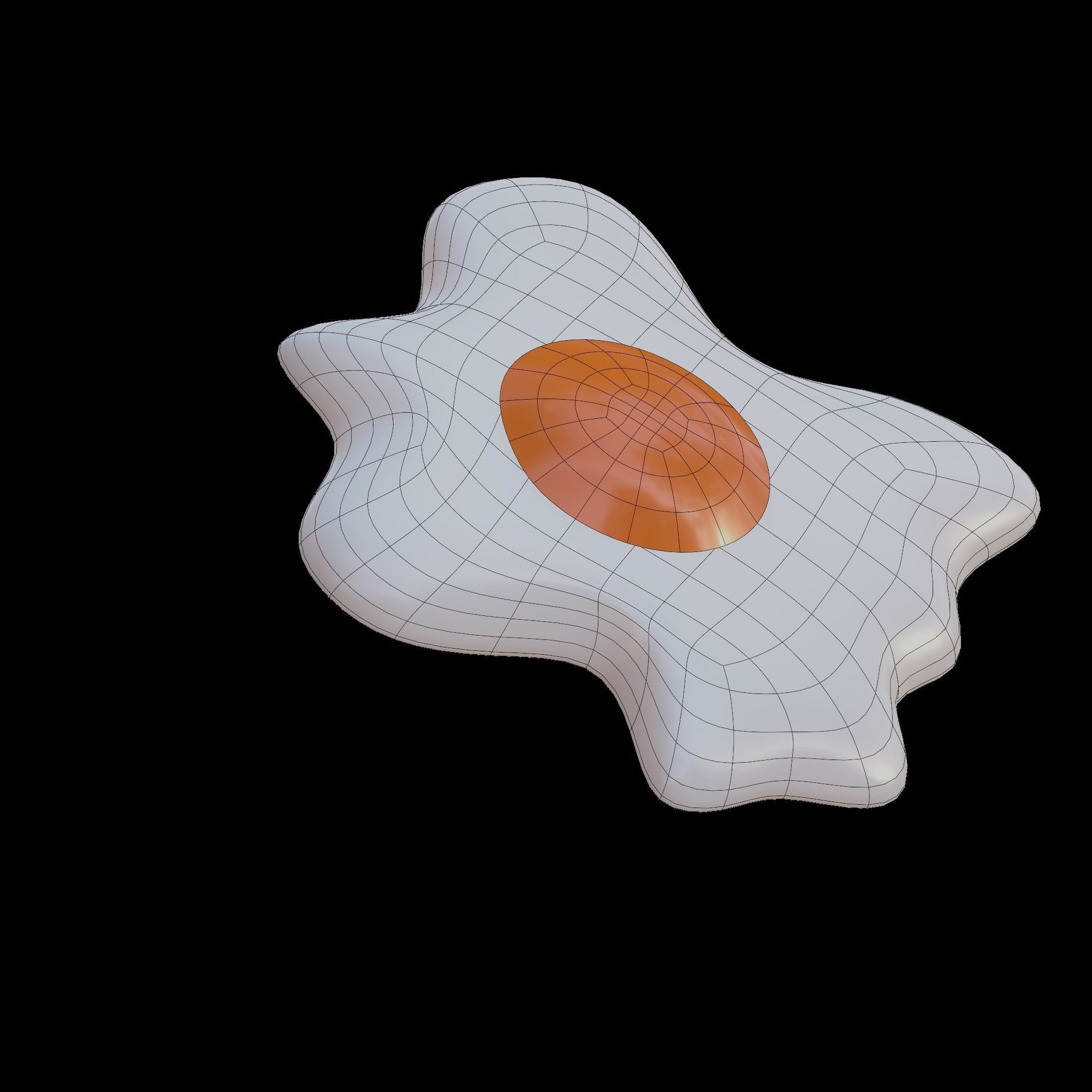 Fried Eggs 3D model_11
