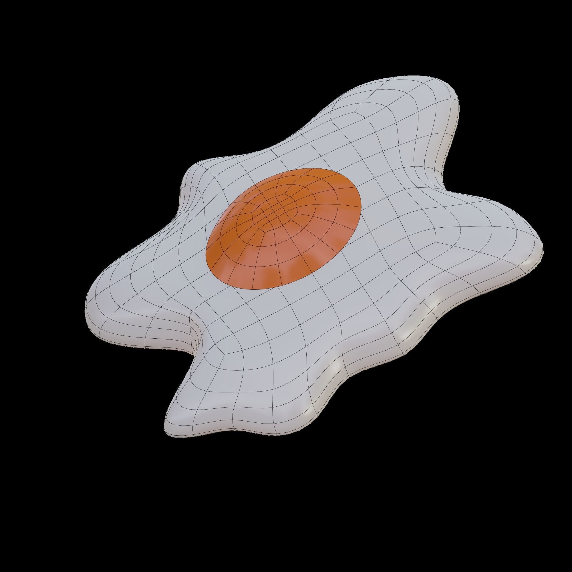 Fried Eggs 3D model_12