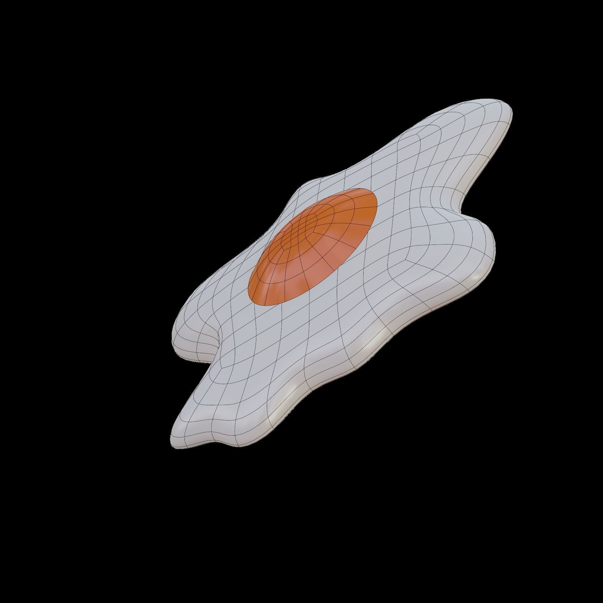 Fried Eggs 3D model_8