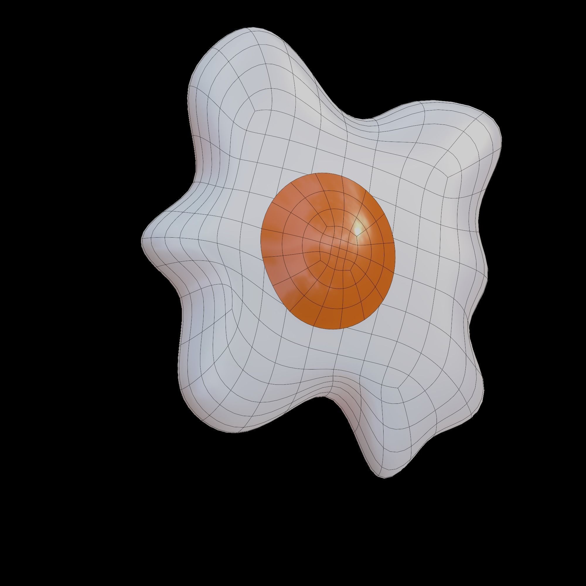 Fried Eggs 3D model_10