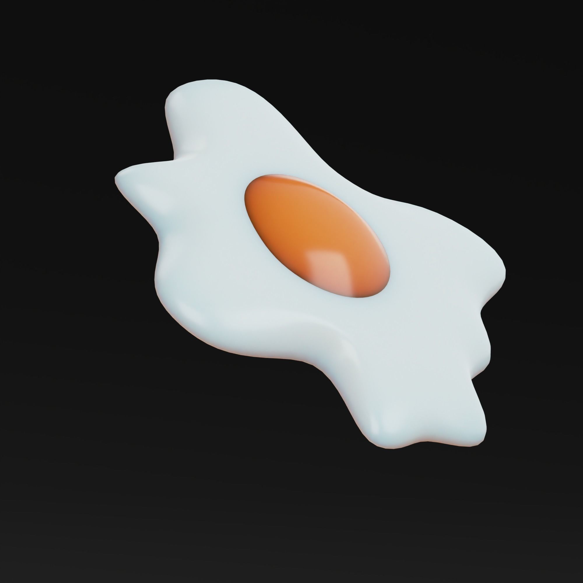 Fried Eggs 3D model_6