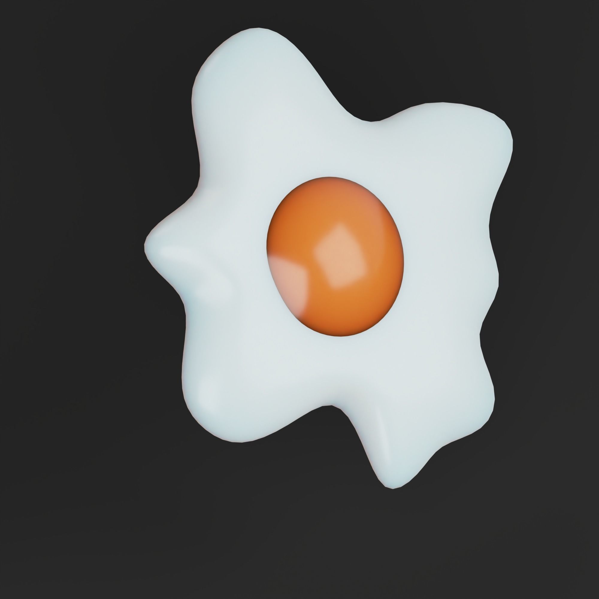 Fried Eggs 3D model_3