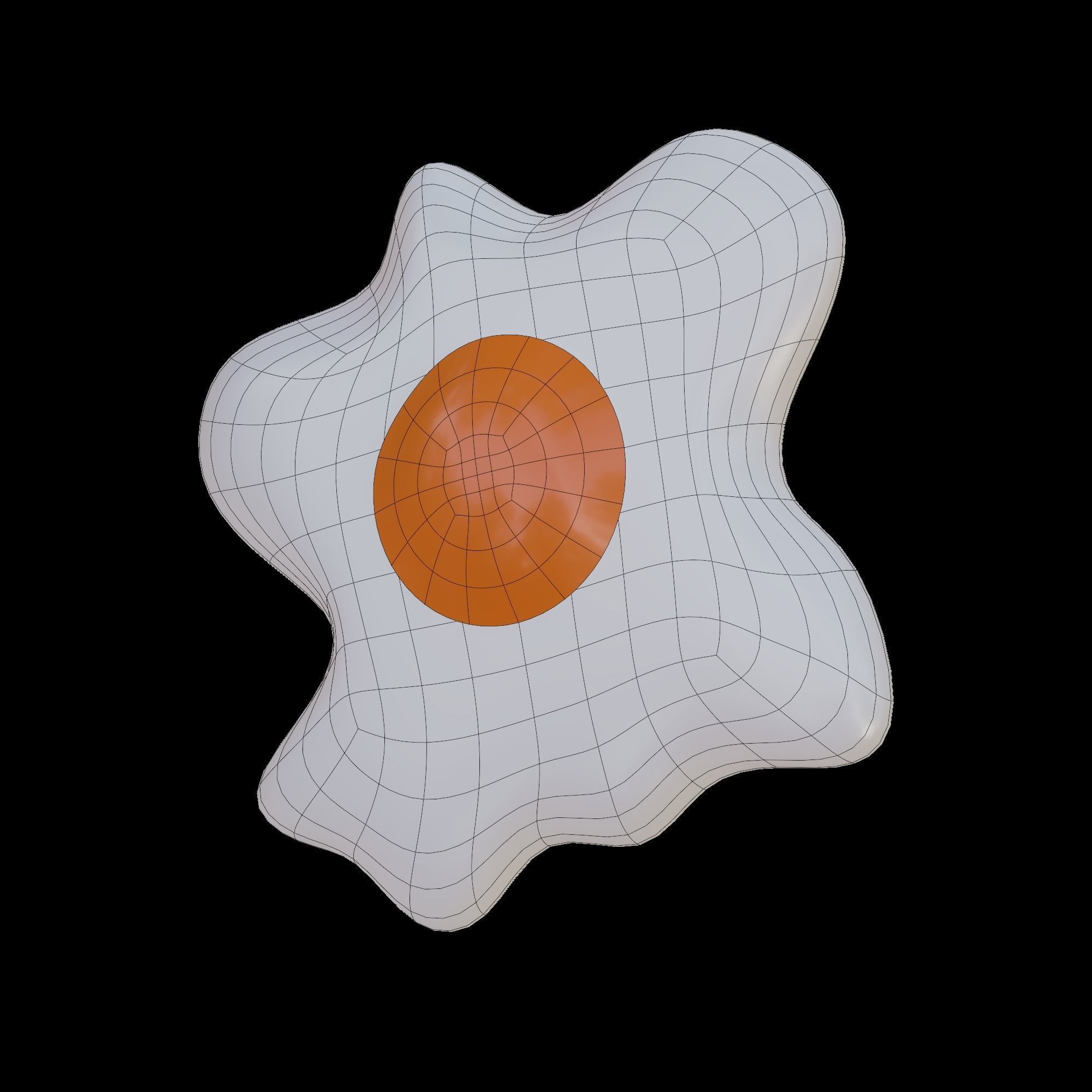 Fried Eggs 3D model_9