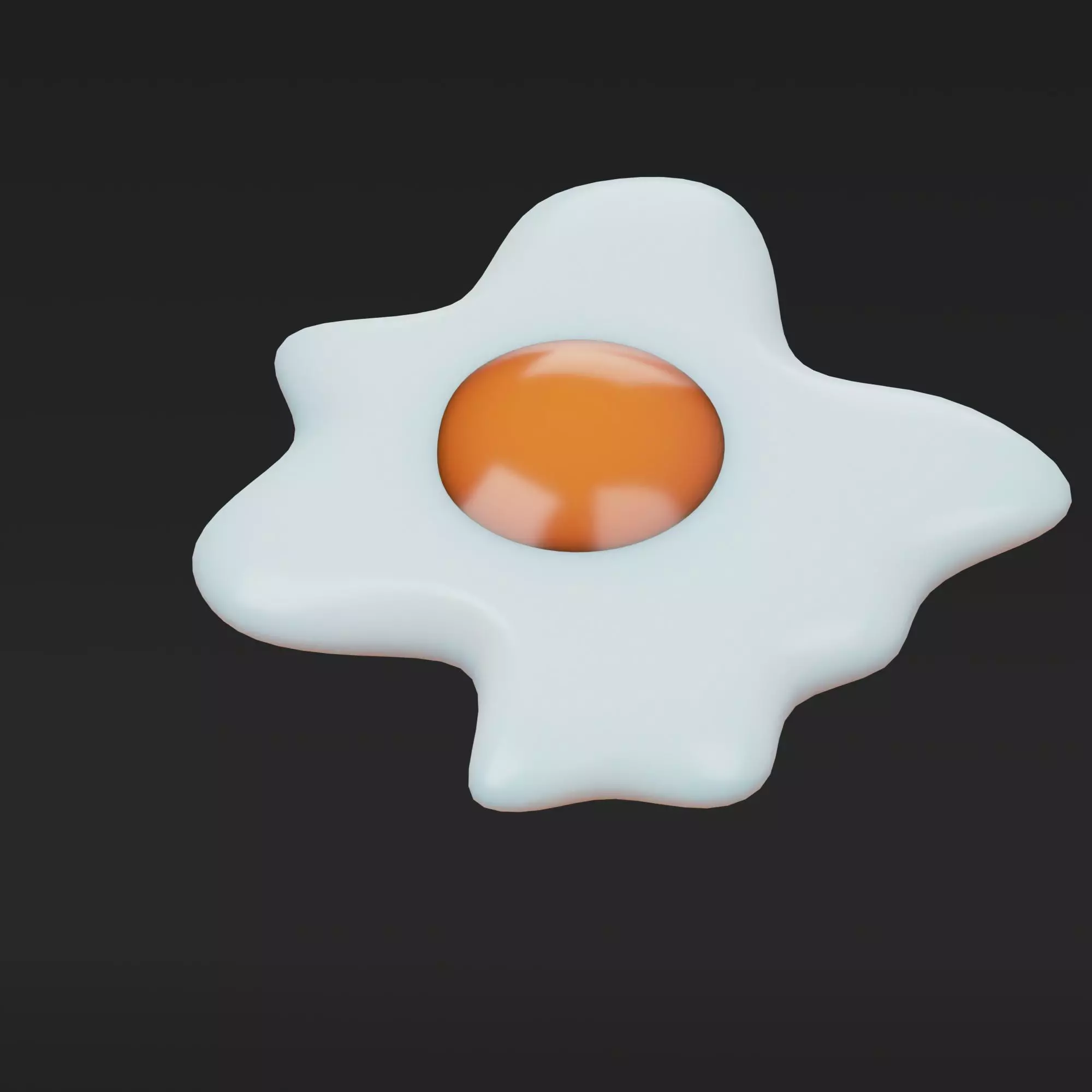 Fried Eggs 3D model_0