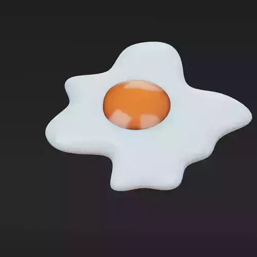 Fried Eggs 3D model