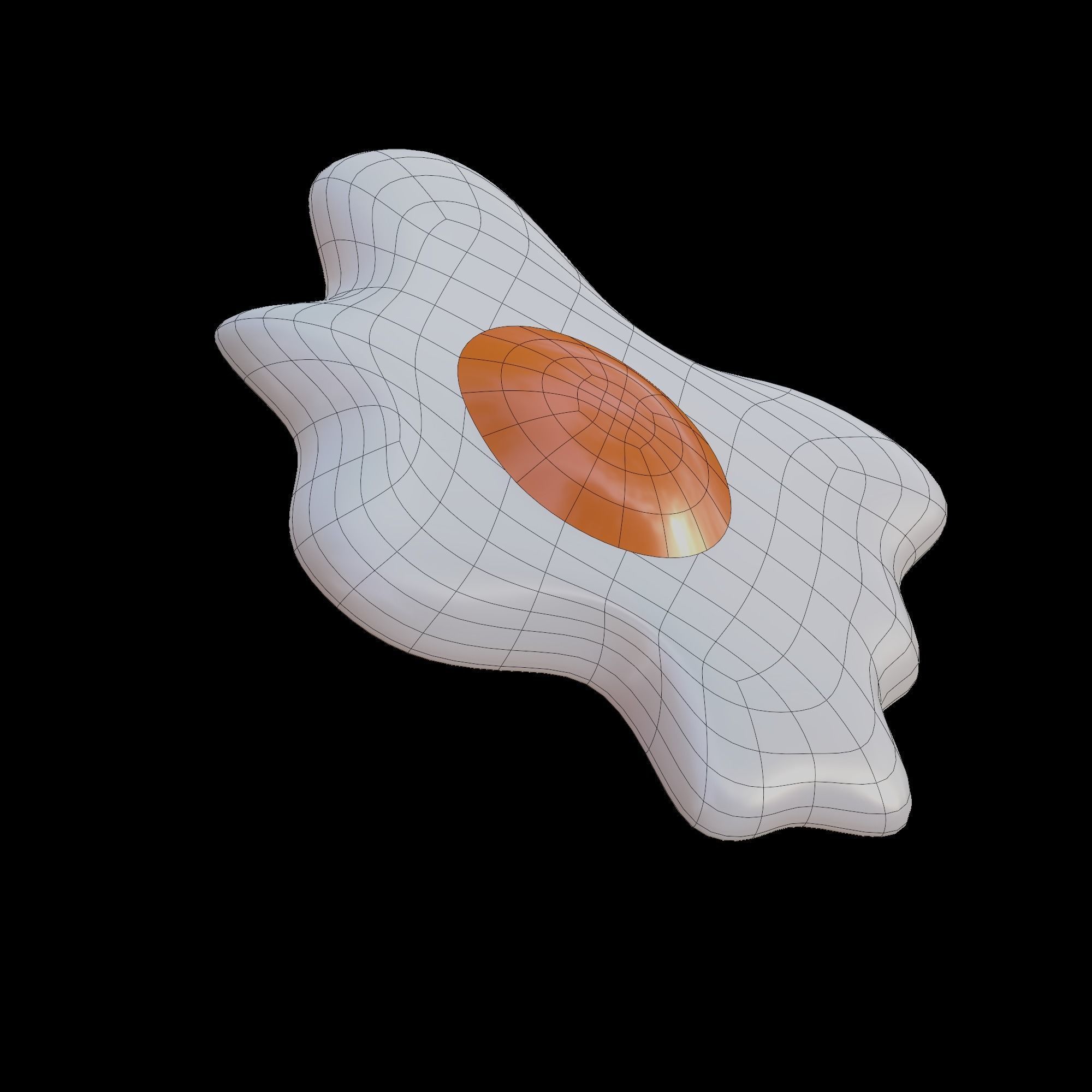 Fried Eggs 3D model_7