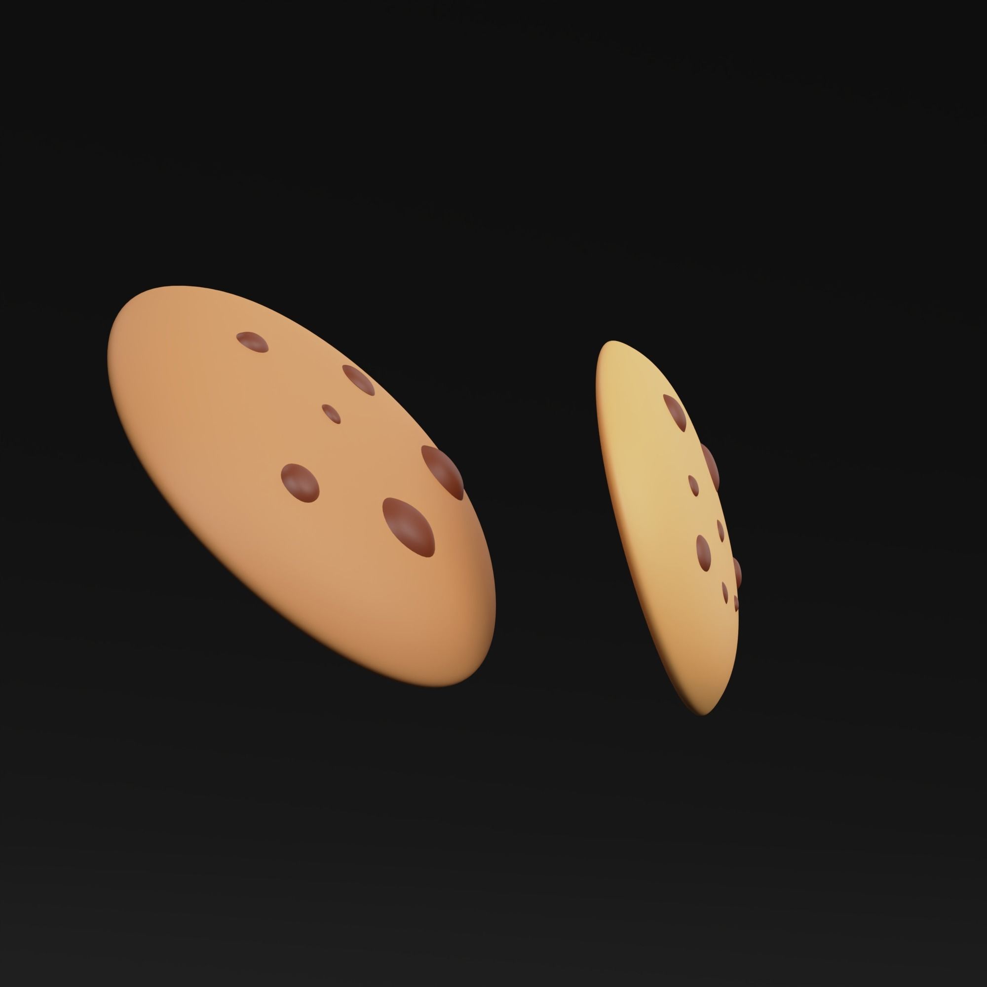 Cookies - stylized icon 3D model_6
