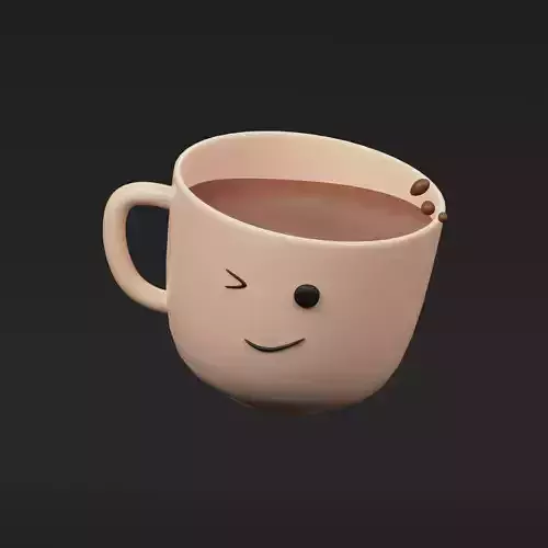 Coffee Cup - Cute Stylized 3D icon