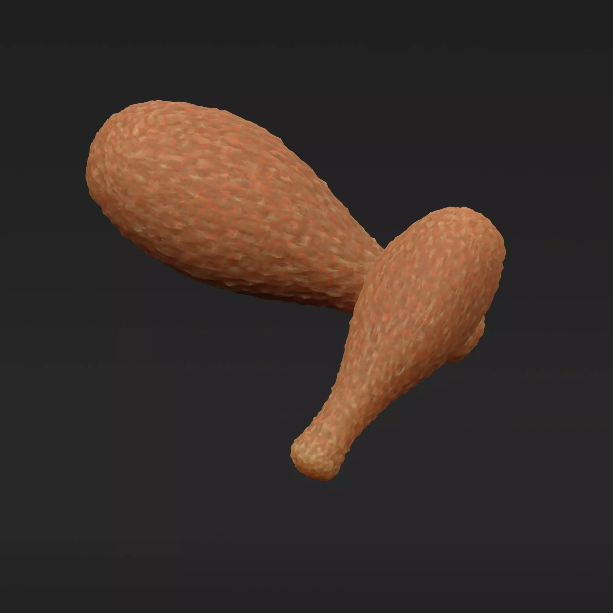 Chicken Drumsticks - Stylized 3D icon 3D model_0
