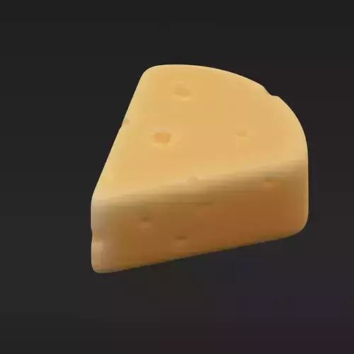 Cheese - Stylized Cartoon 3D icon