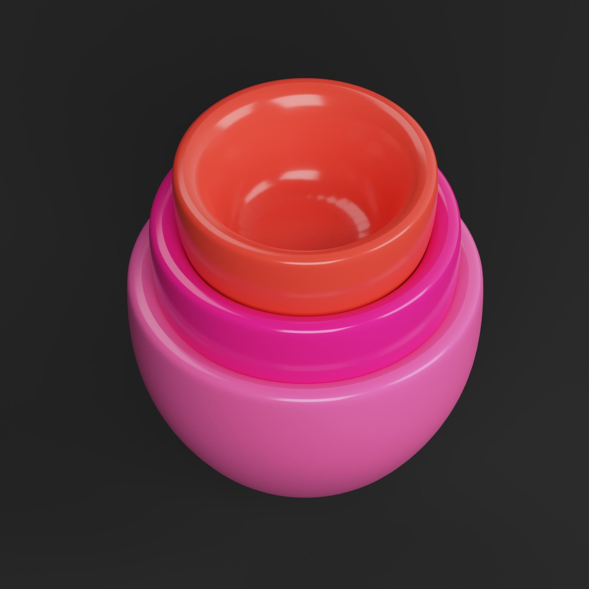 Bowls three colorful 3D model_3