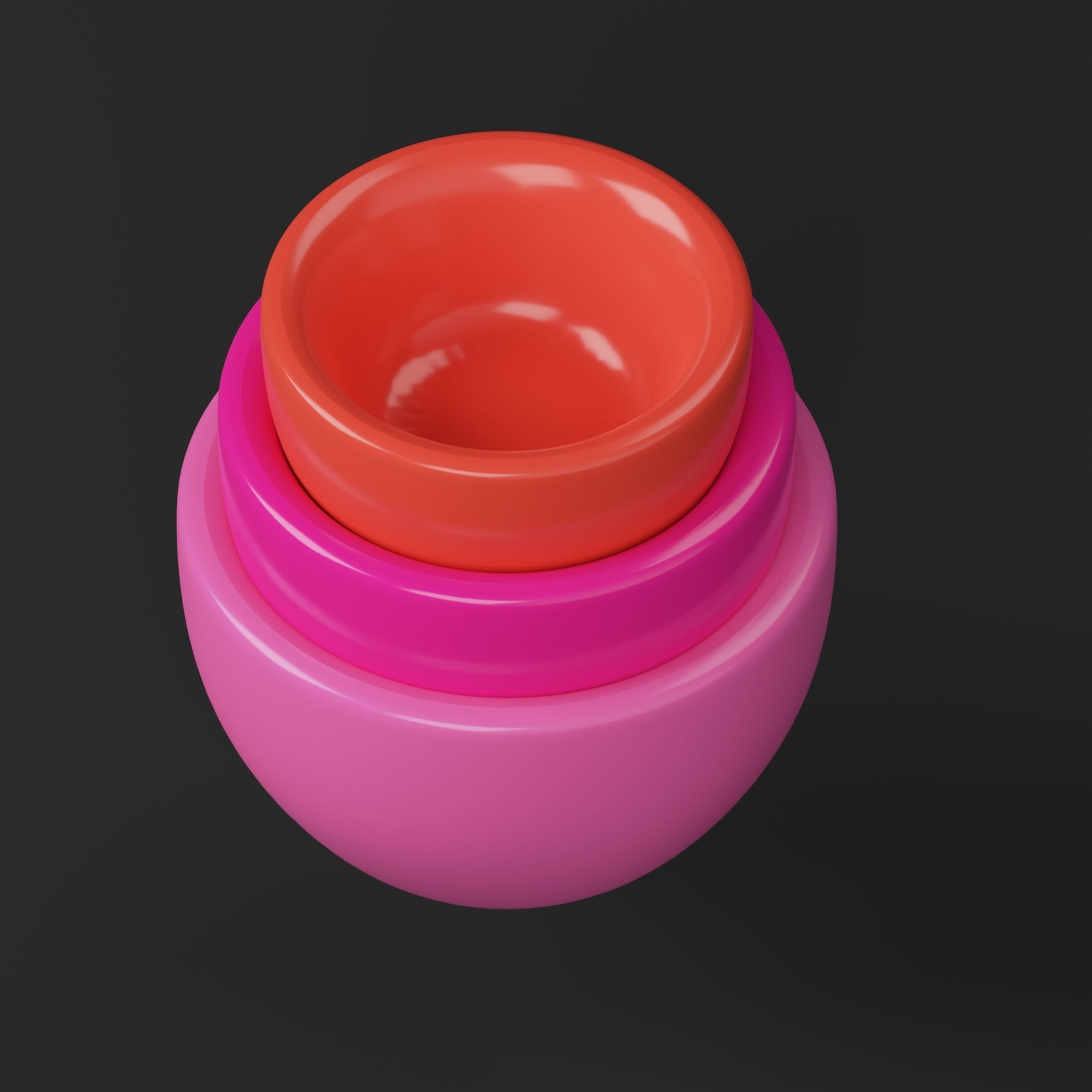 Bowls three colorful 3D model_4