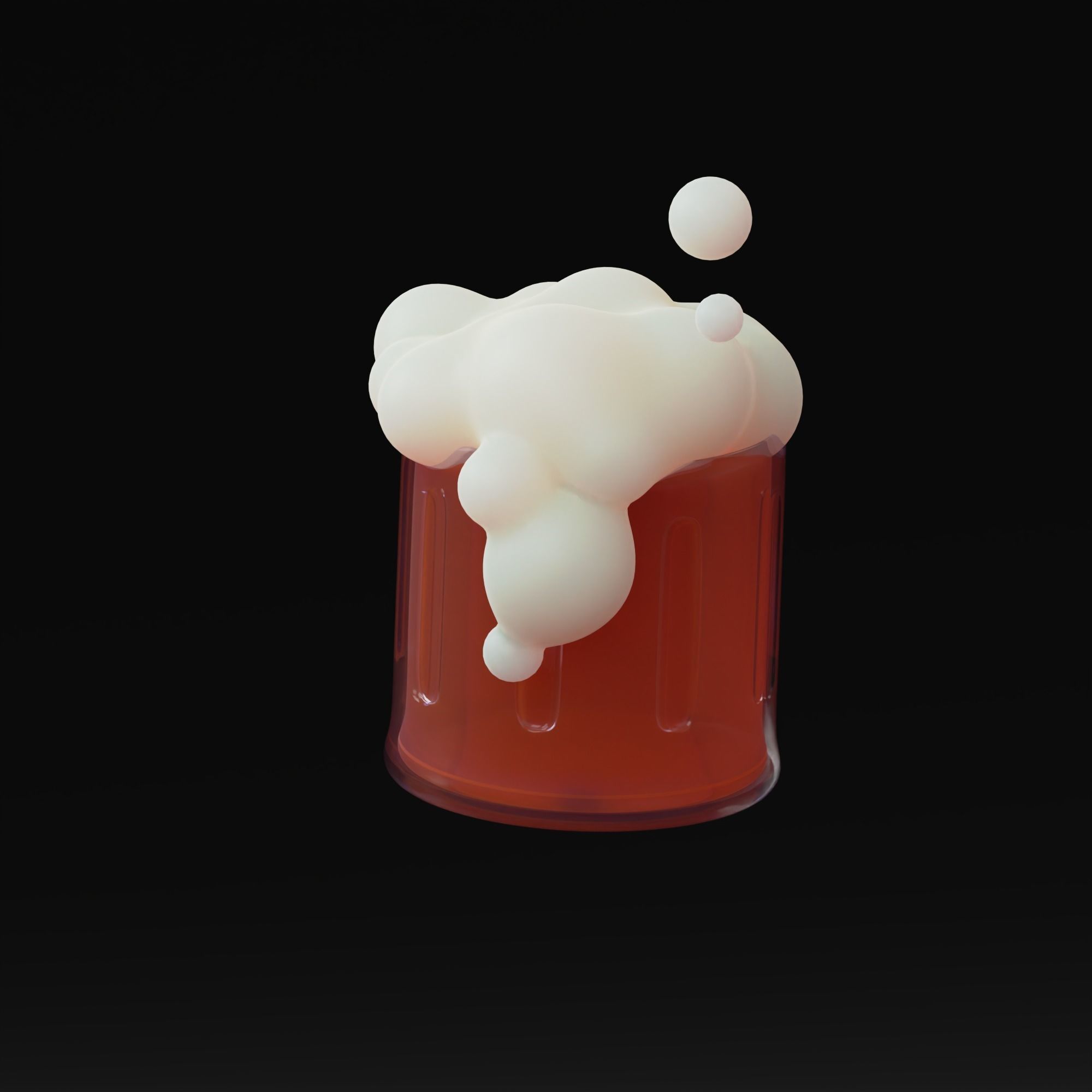 Beer - Stylized Cartoon icon 3D model_6