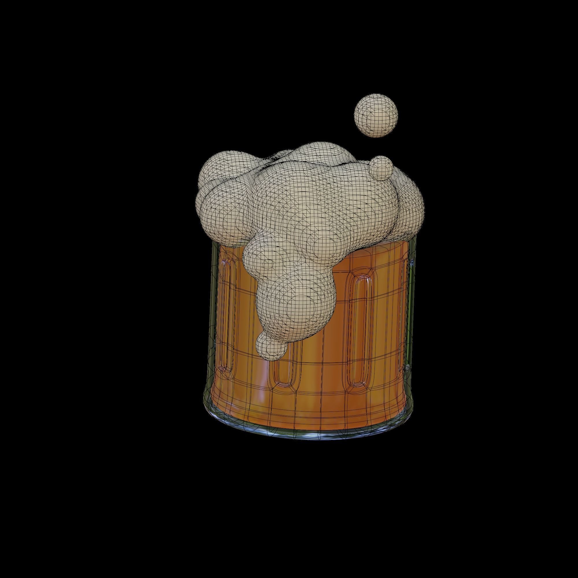 Beer - Stylized Cartoon icon 3D model_8
