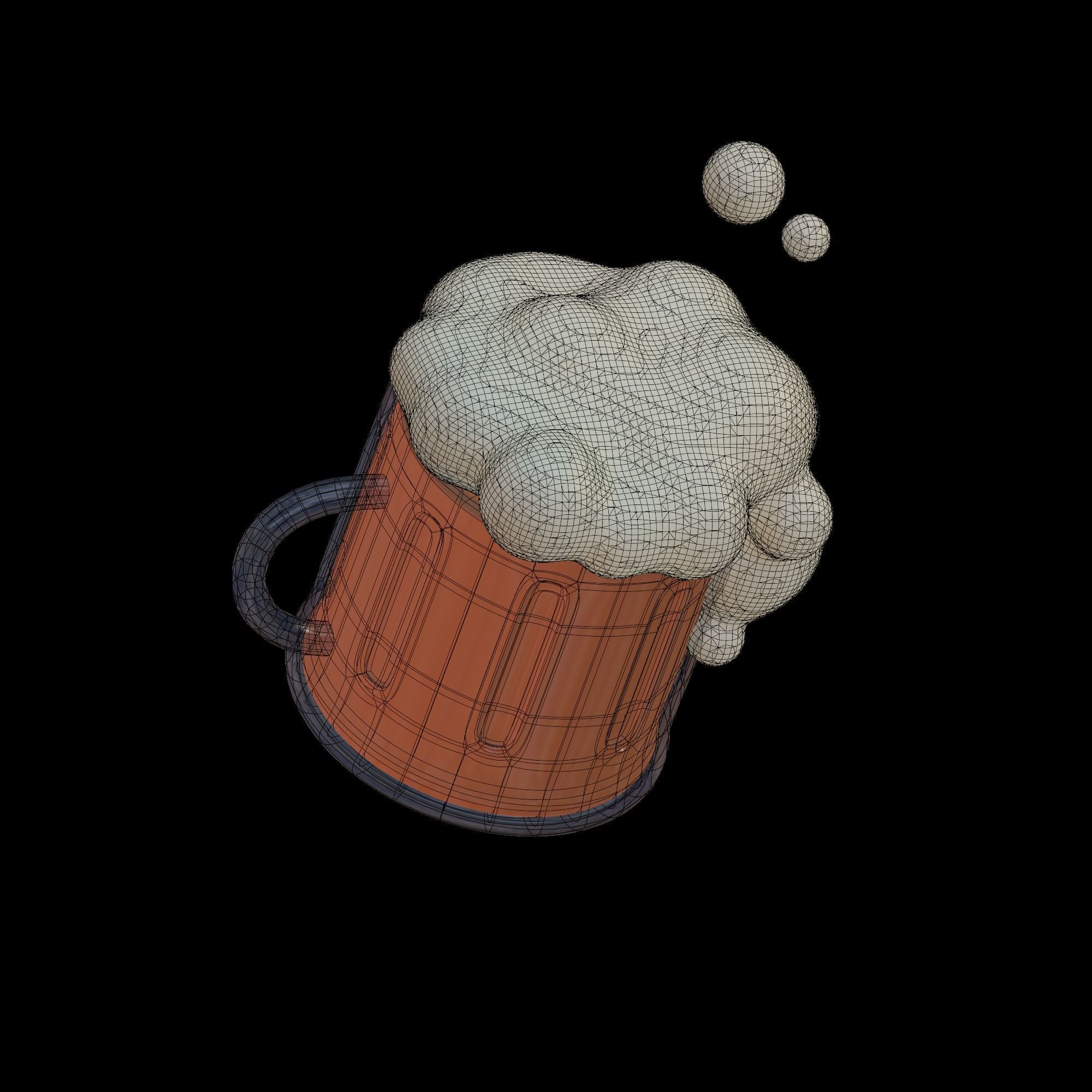Beer - Stylized Cartoon icon 3D model_10