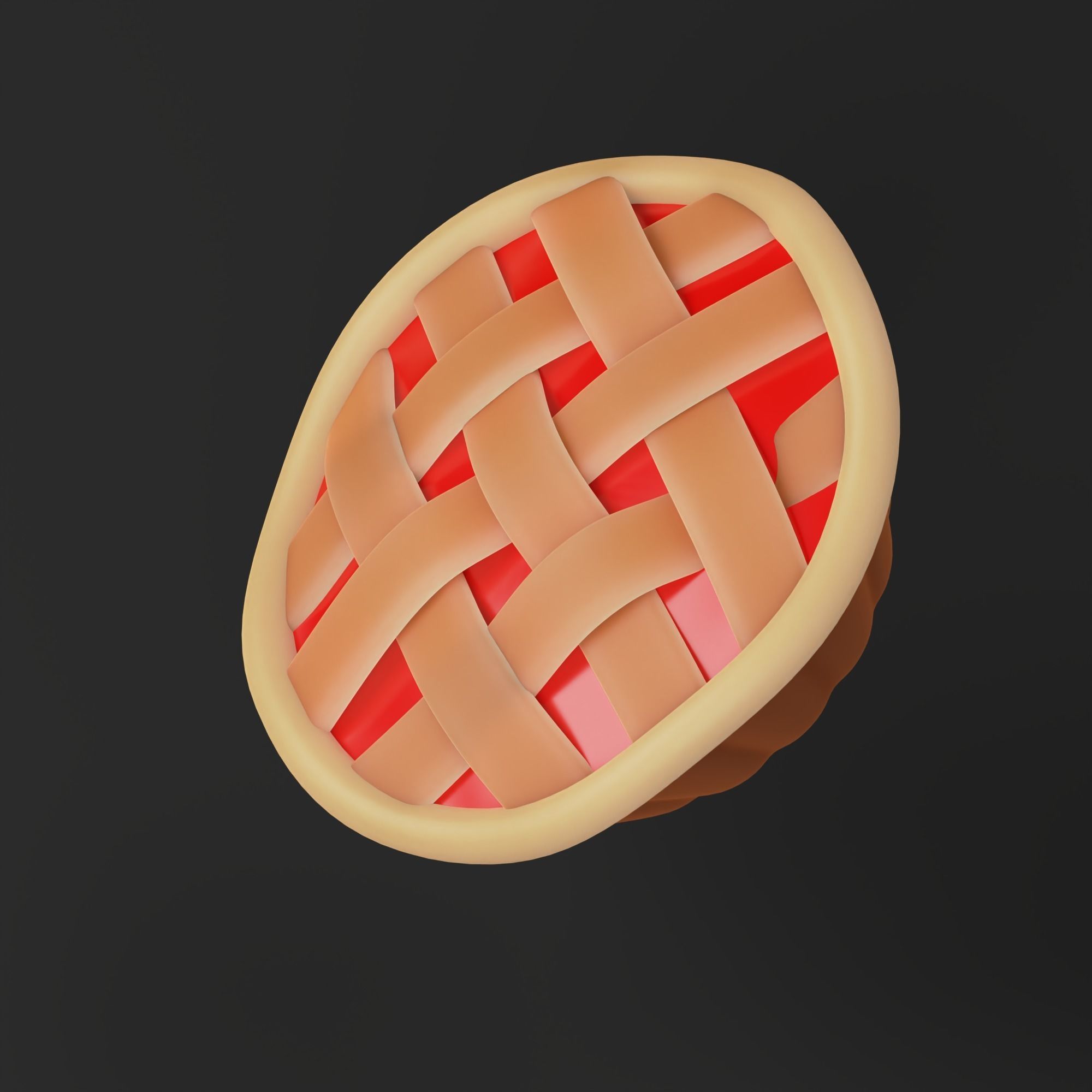Apple Pie 3D model_4