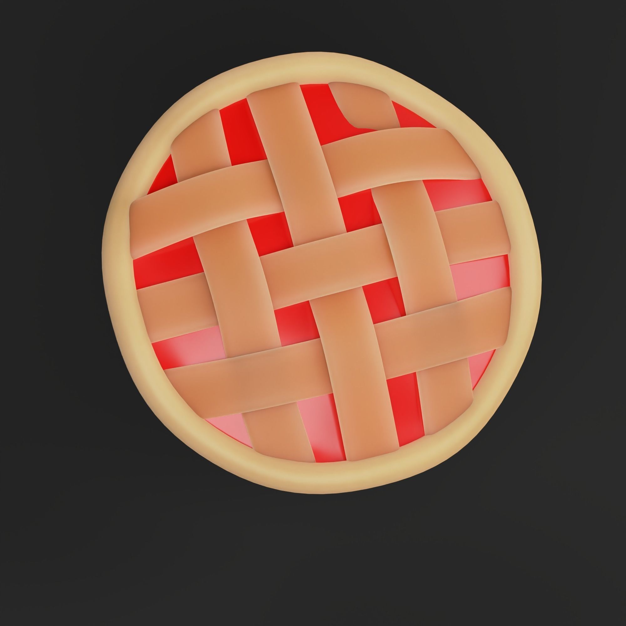 Apple Pie 3D model_3