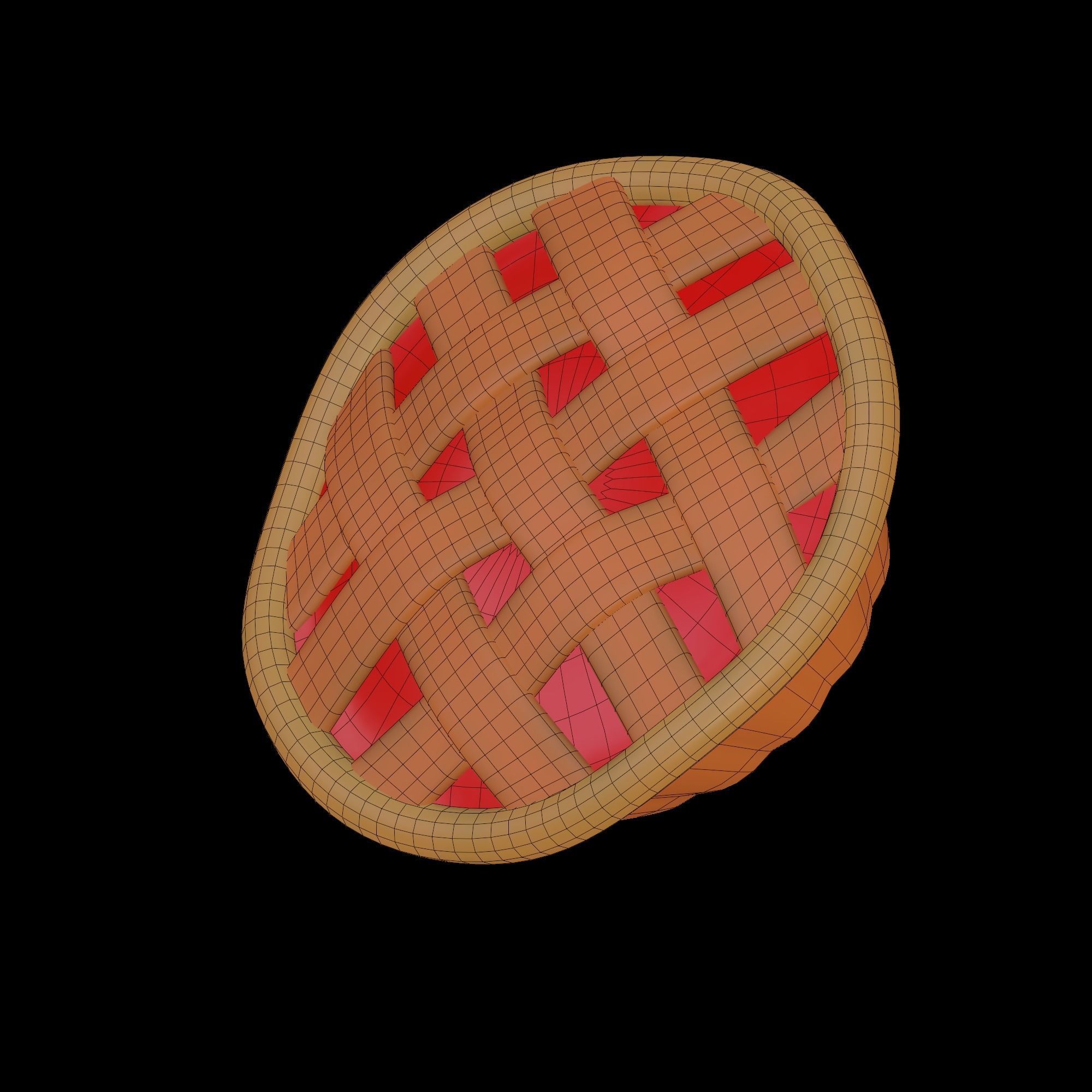 Apple Pie 3D model_9