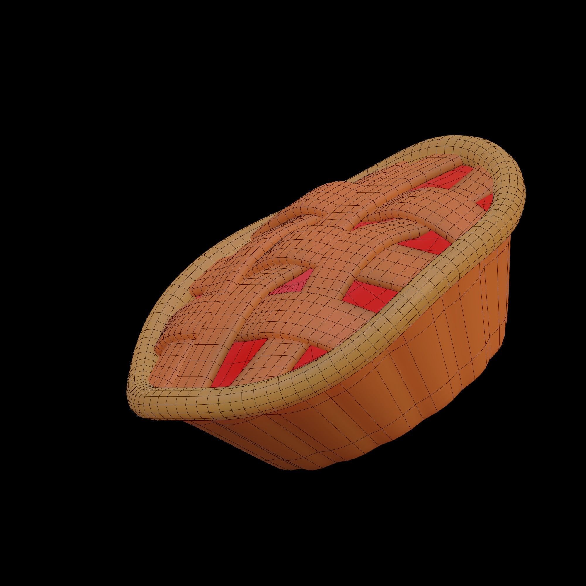 Apple Pie 3D model_12