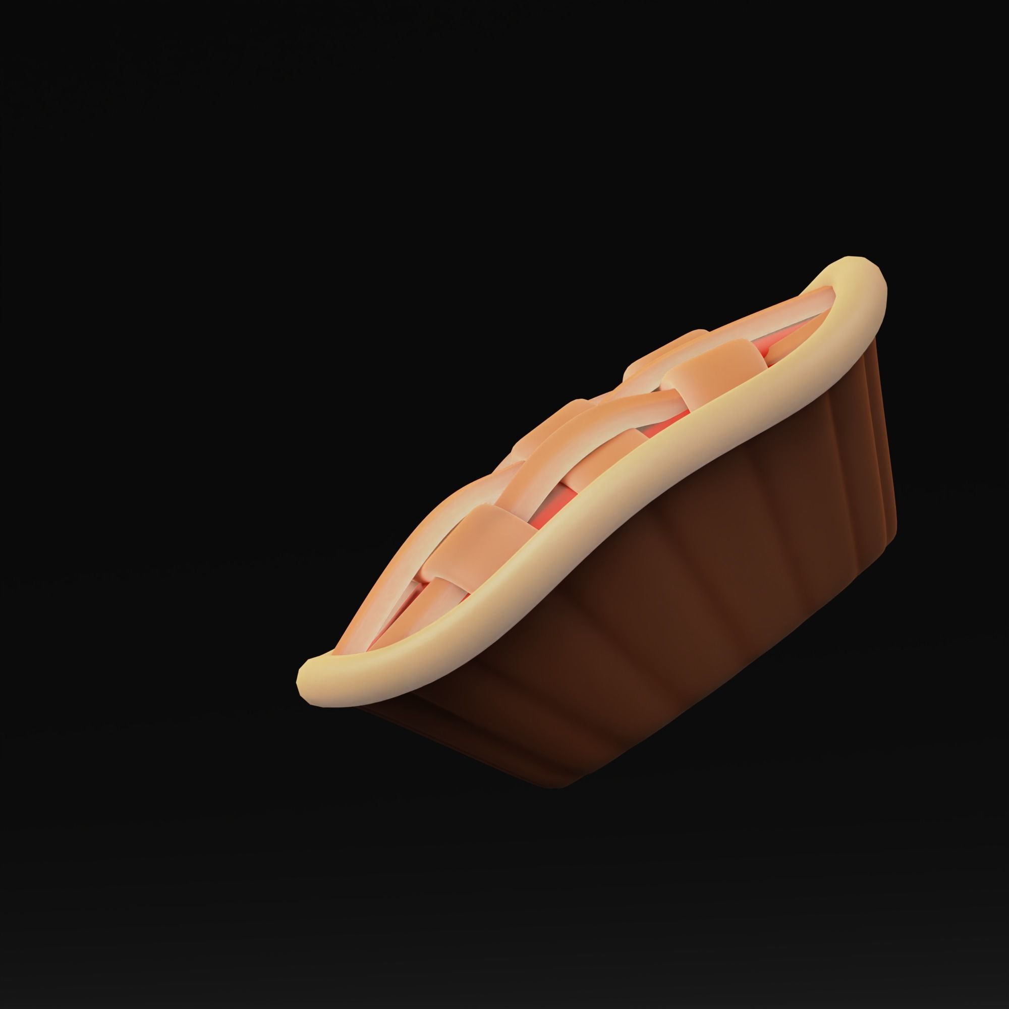 Apple Pie 3D model_5