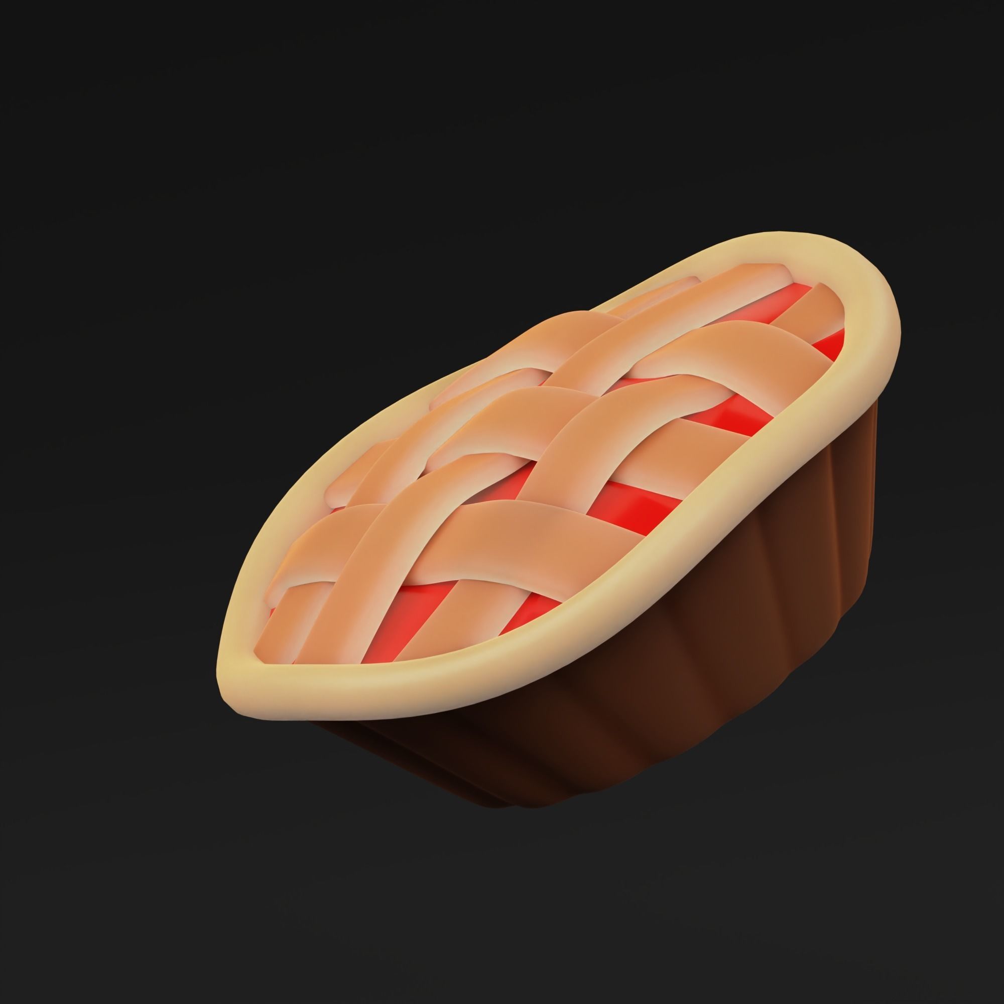 Apple Pie 3D model_1