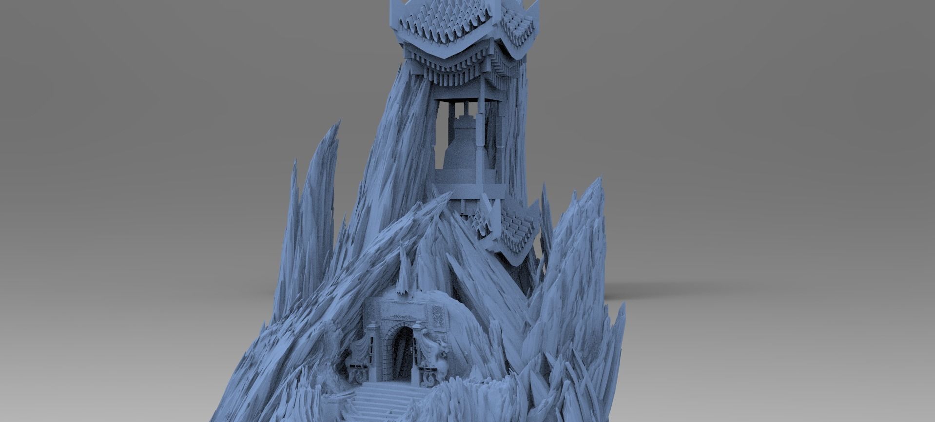 Shogun Temple Temple rocks 1  3D model_1