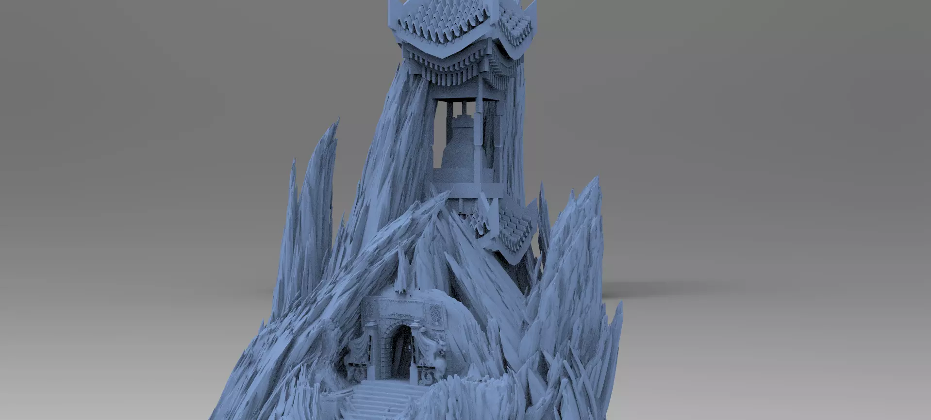 Shogun Temple Temple rocks 1  3D model_0