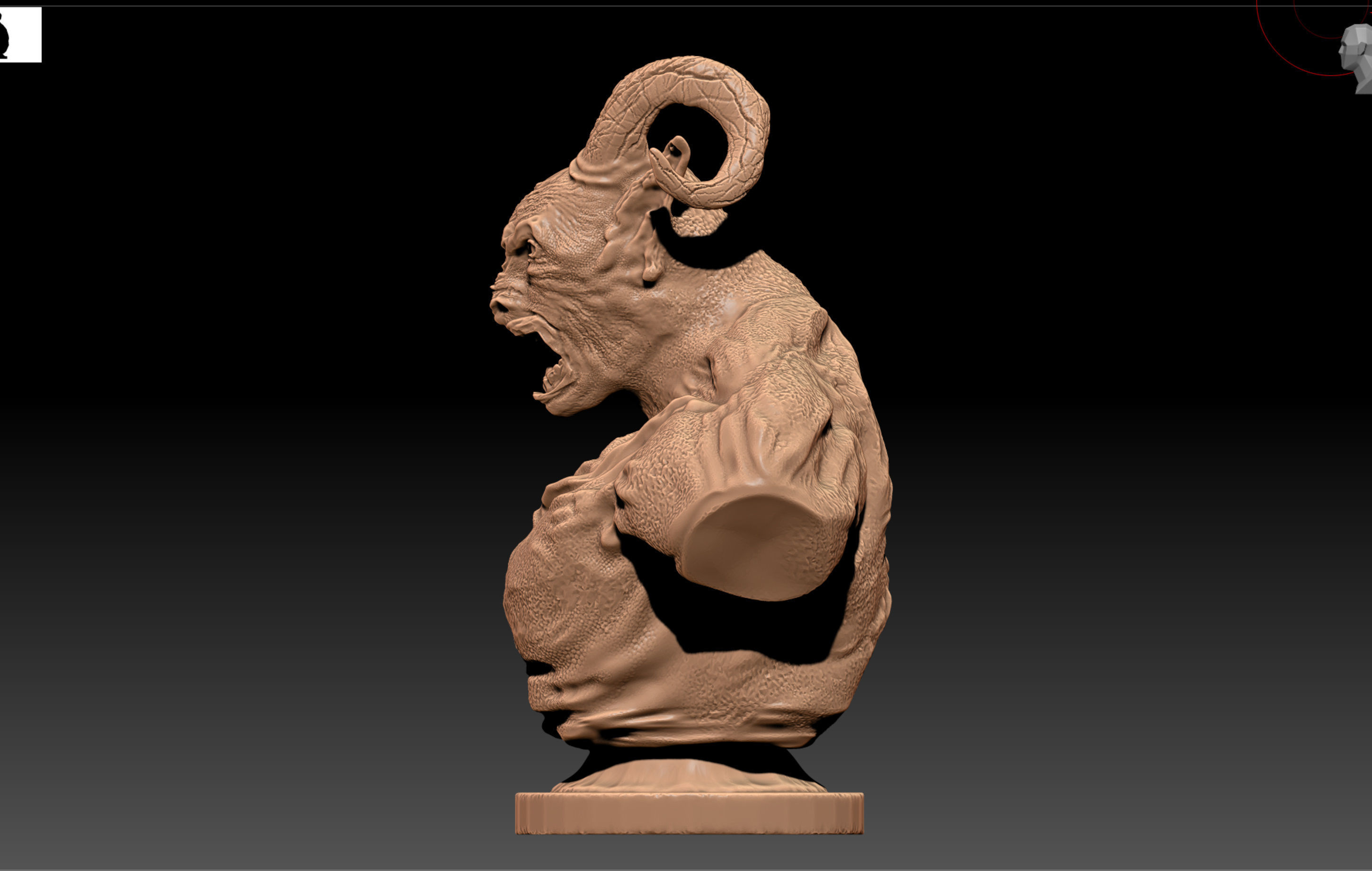 Blood Spawn bust Elder Scrolls Online 3D print model_3