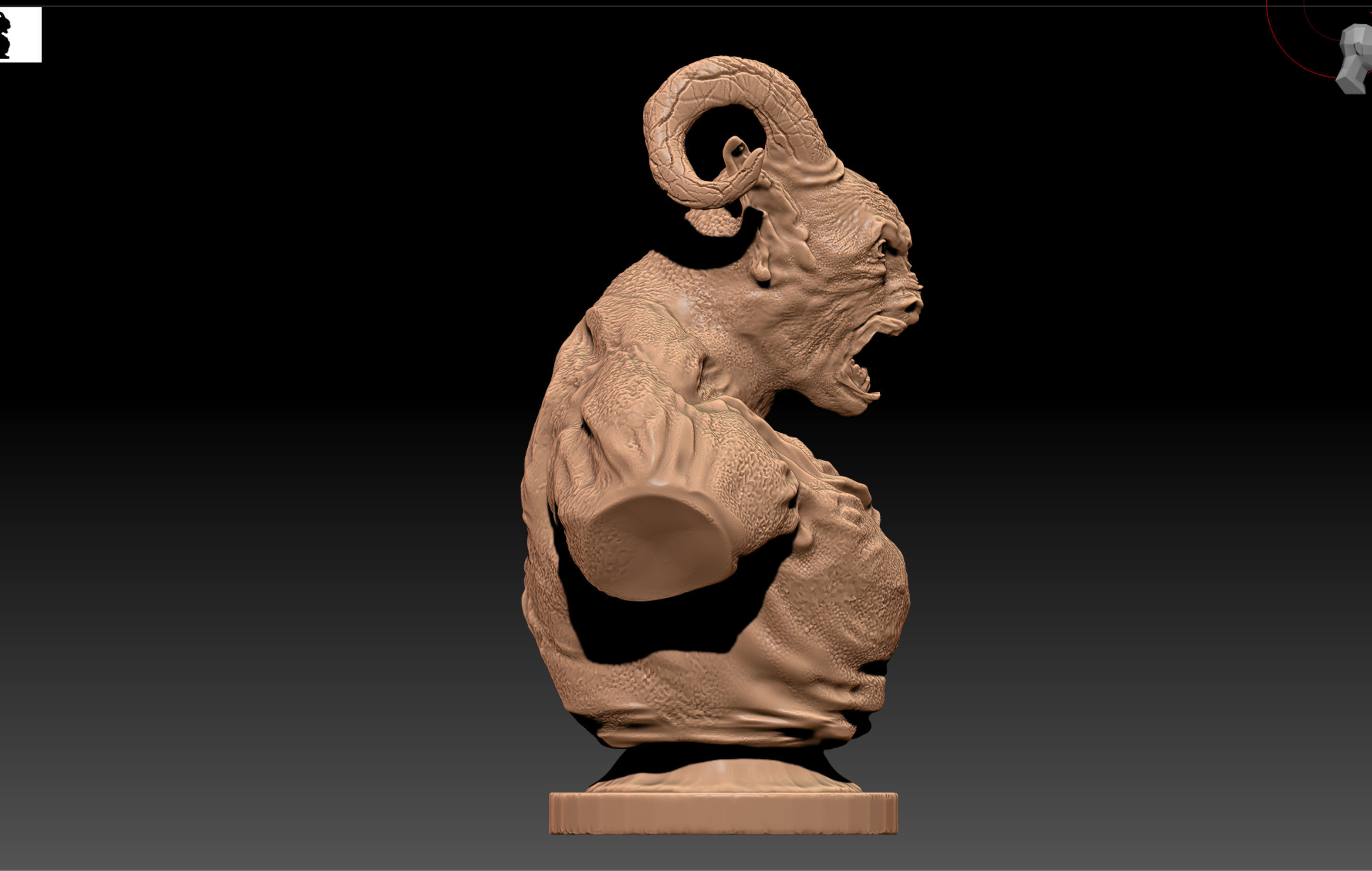 Blood Spawn bust Elder Scrolls Online 3D print model_7